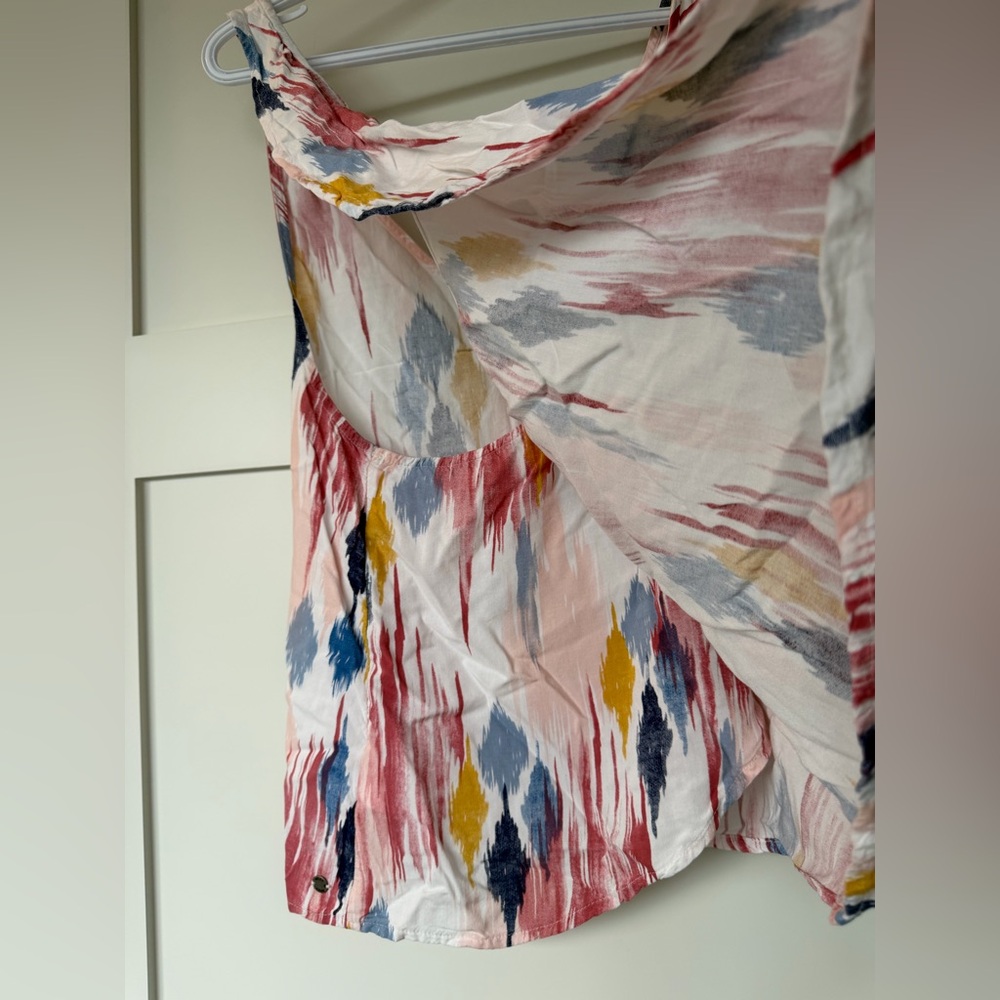 Multicolor Open Back Tank Top - Picture 5 of 7